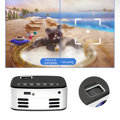 Shoptooly™ Outdoor Cinema – Compact Wireless Projector